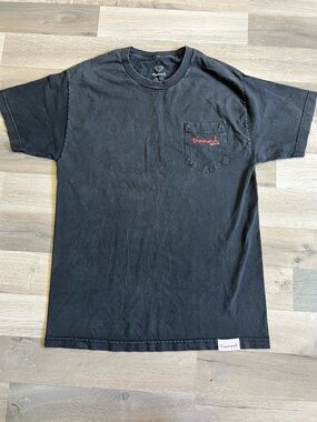 Diamond Supply Co. Black Short-Sleeve Pocket Tee with Red Logo size m